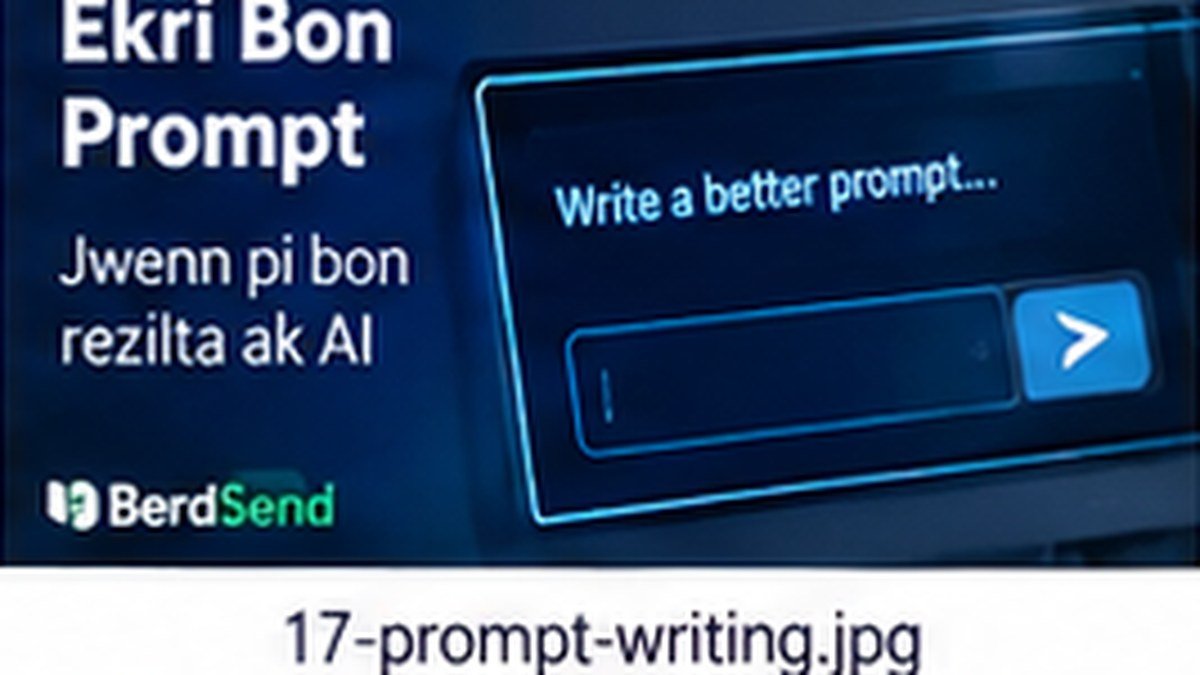 Kijan pou ekri bon prompt: yon metòd senp pou jwenn pi bon rezilta ak AI